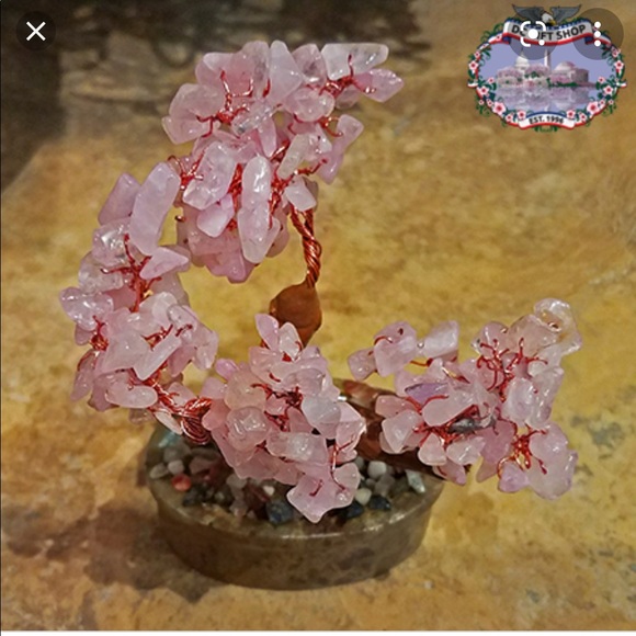 2️⃣for$30 Home Pink Crystal Cherry Blossom Gemstone Shinto Bonsai tree - Picture 1 of 6